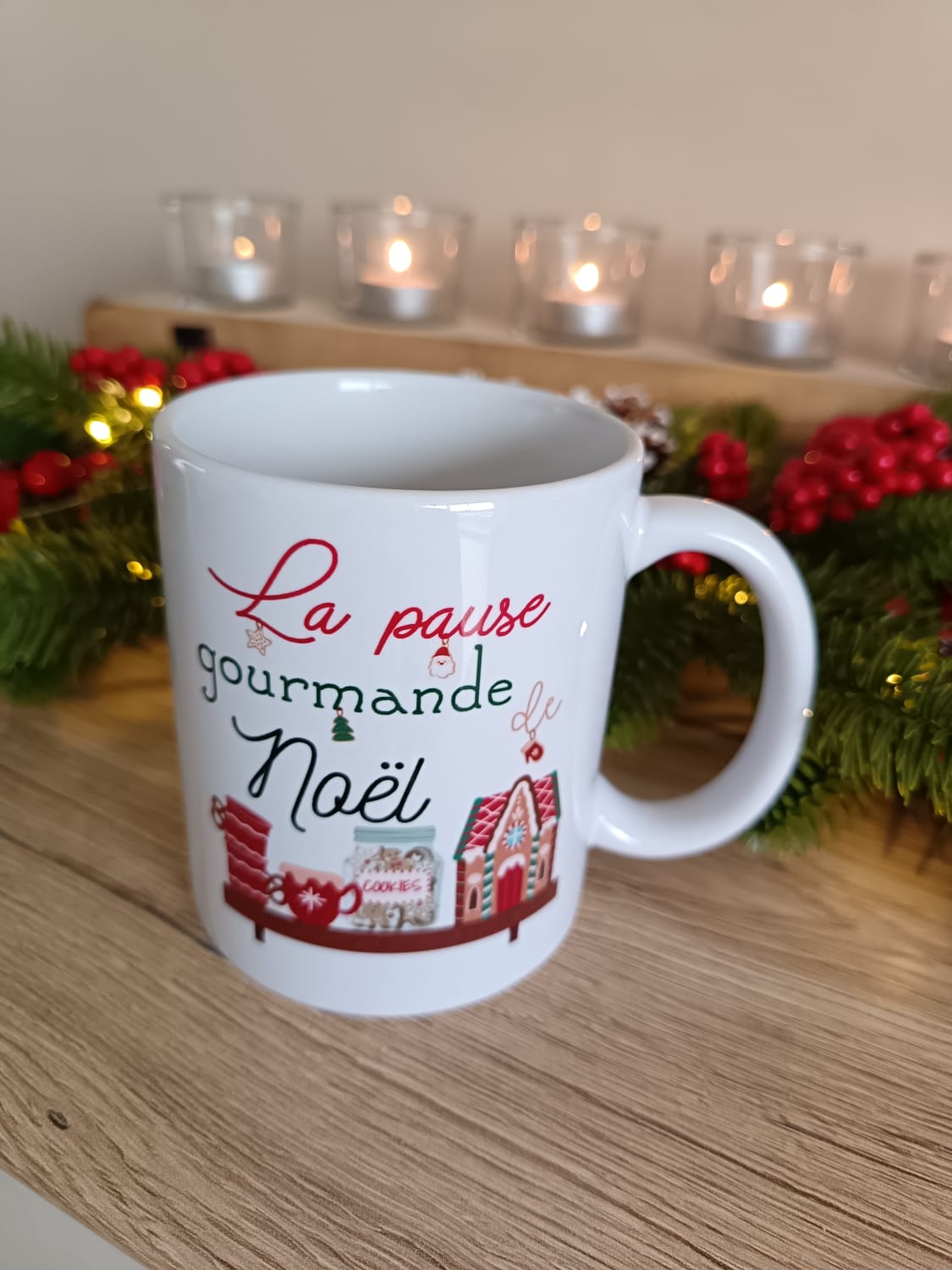 Tasse "la pause gourmande et Noël"