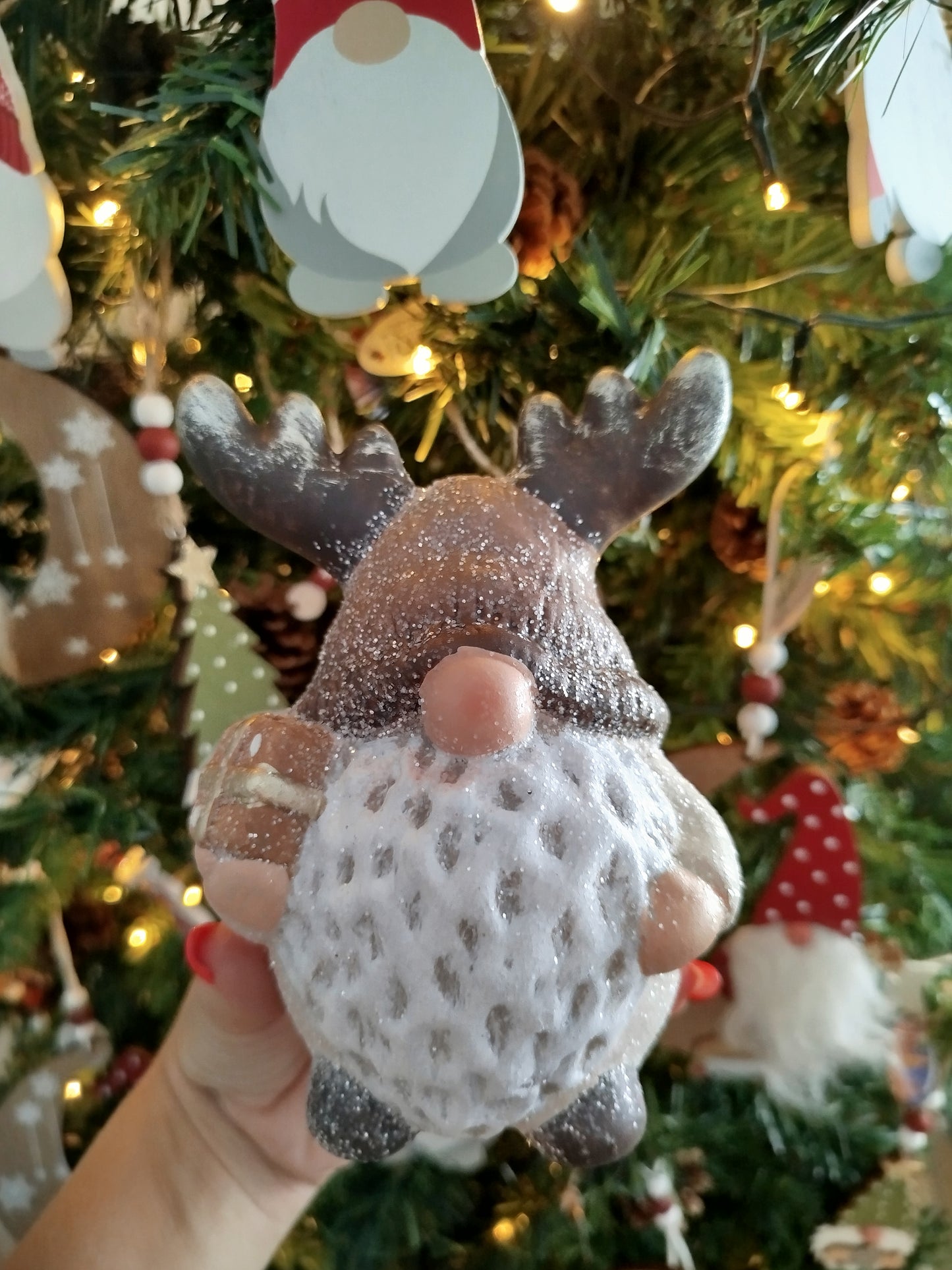 Gnome cerf de Noël