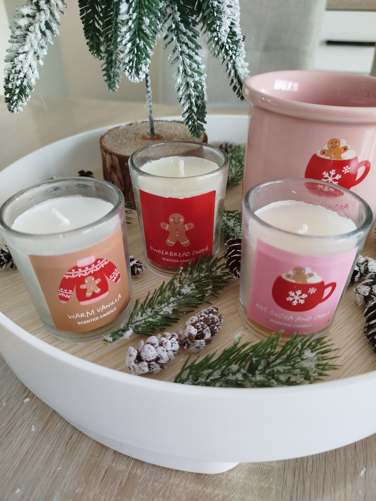 Trio de bougies de Noël