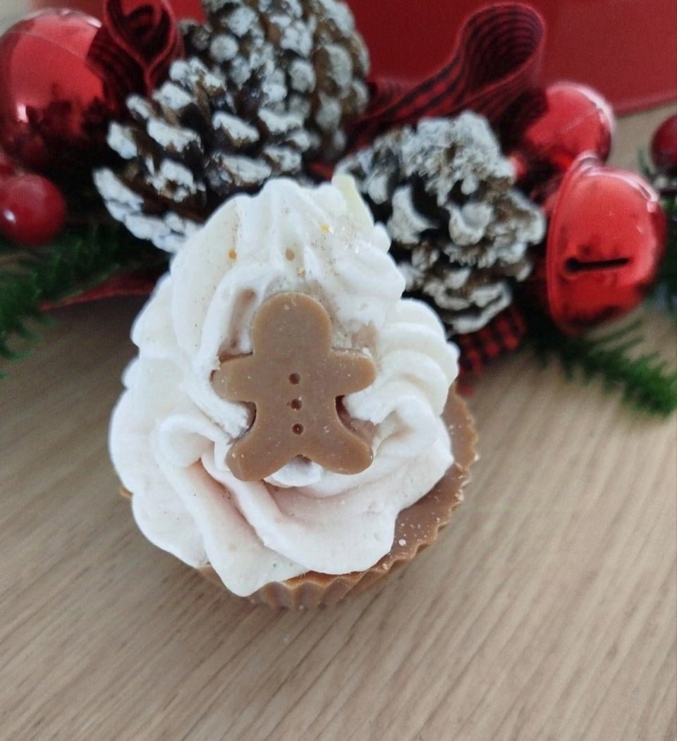 Bougie cupcake de Noël