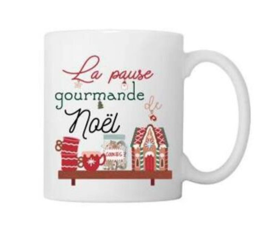 Tasse "la pause gourmande et Noël"