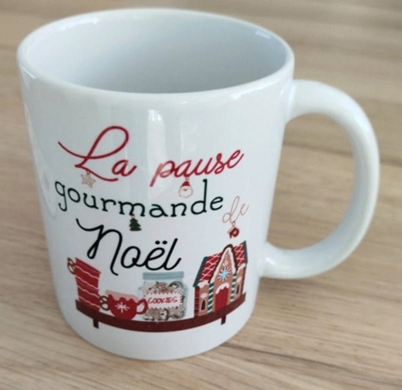 Tasse "la pause gourmande et Noël"